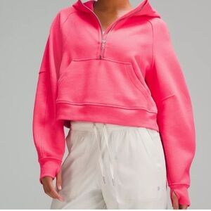 Lululemon Oversized Scuba Half Zip Hoodie Glaze Pink XL/XXL NEW